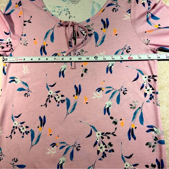 Garnet Hill ~ Sundown Knit Sleep Gown in Lavender Field Floral size Small - Picture 4 of 9